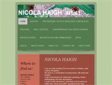 Tablet Screenshot of nicolahaighartist.co.uk